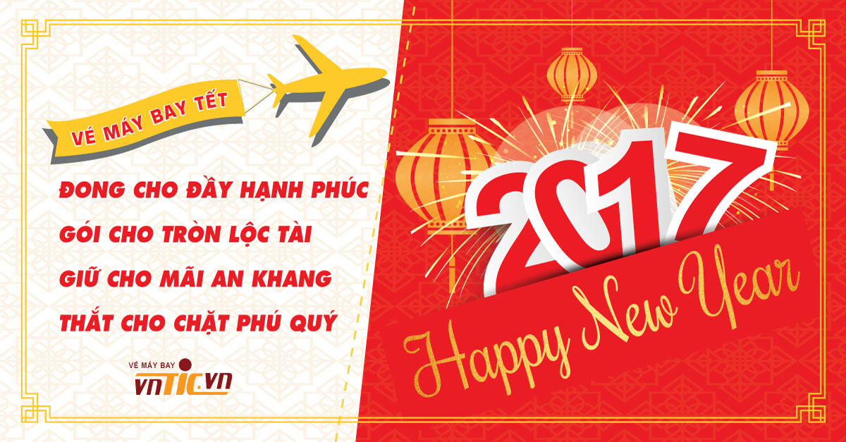 đặt vé máy bay tết 2017