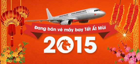 Bán vé máy bay tết 2015 Ất Mùi Jetstar
