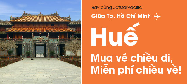 Mua vé chiều đi, miễn phí chiều về! Khuyến mại đặc biệt của Jetstar Pacific.