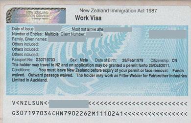 Visa New Zealand